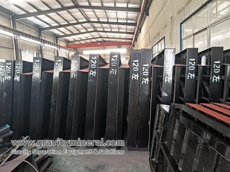 Produktionslinie und Prozessablauf für die Veredelung von alluvialen Erzen